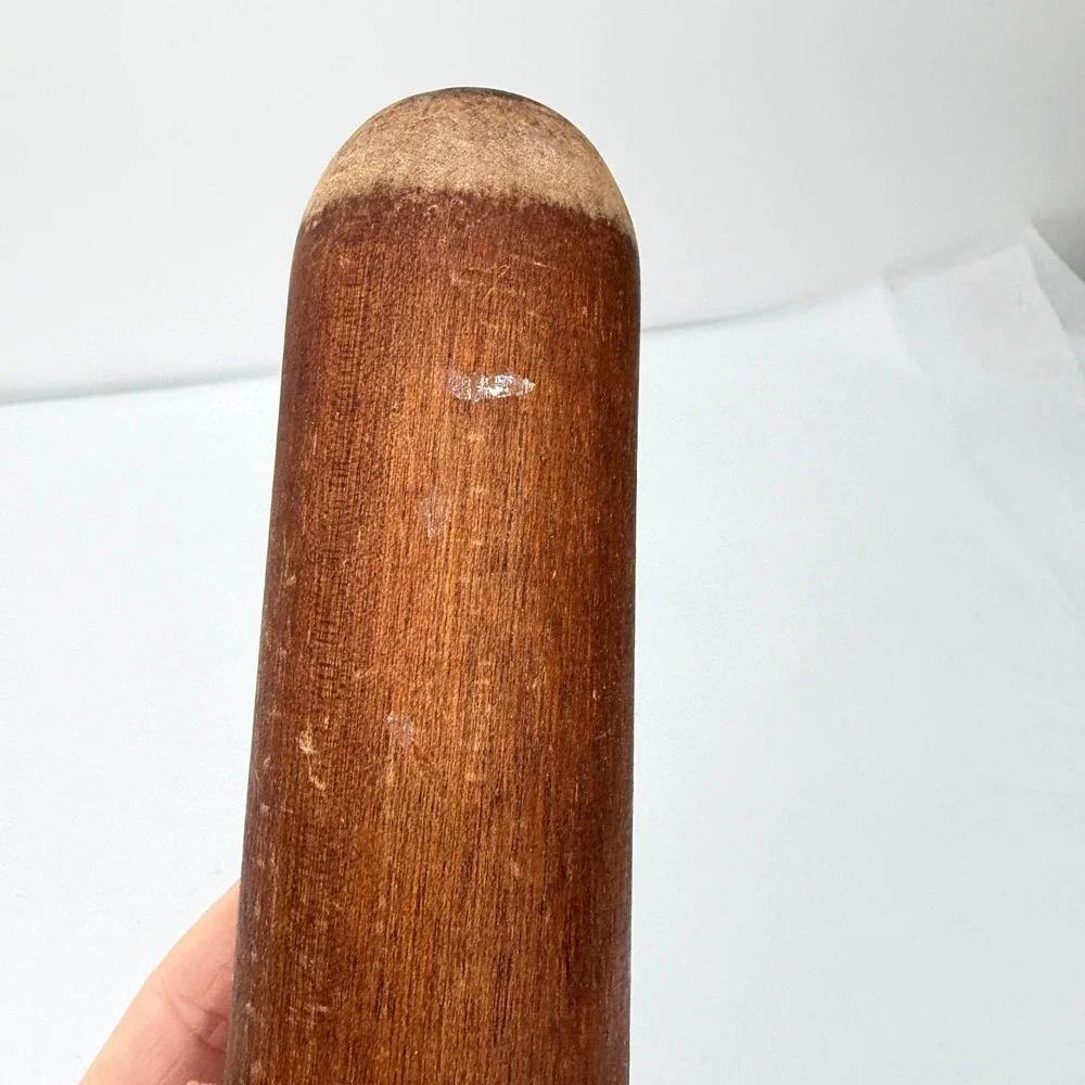 Vintage Primitive Wood Wooden Masher‎ Pestle Grinder Kitchen Tool 10.5